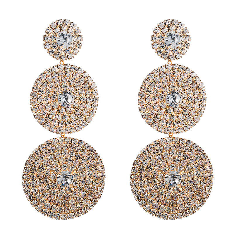 DROP EARRINGS WITH CRYSTALS - FANCY NICHE