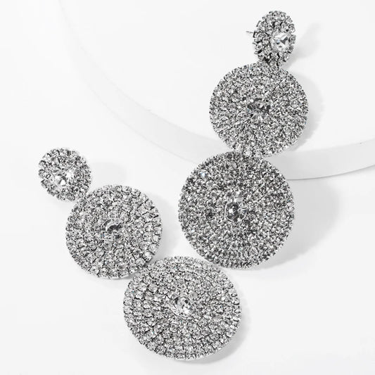 DROP EARRINGS WITH CRYSTALS - FANCY NICHE