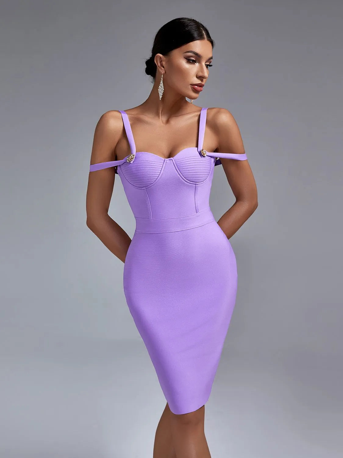 Lalaine dress in purple