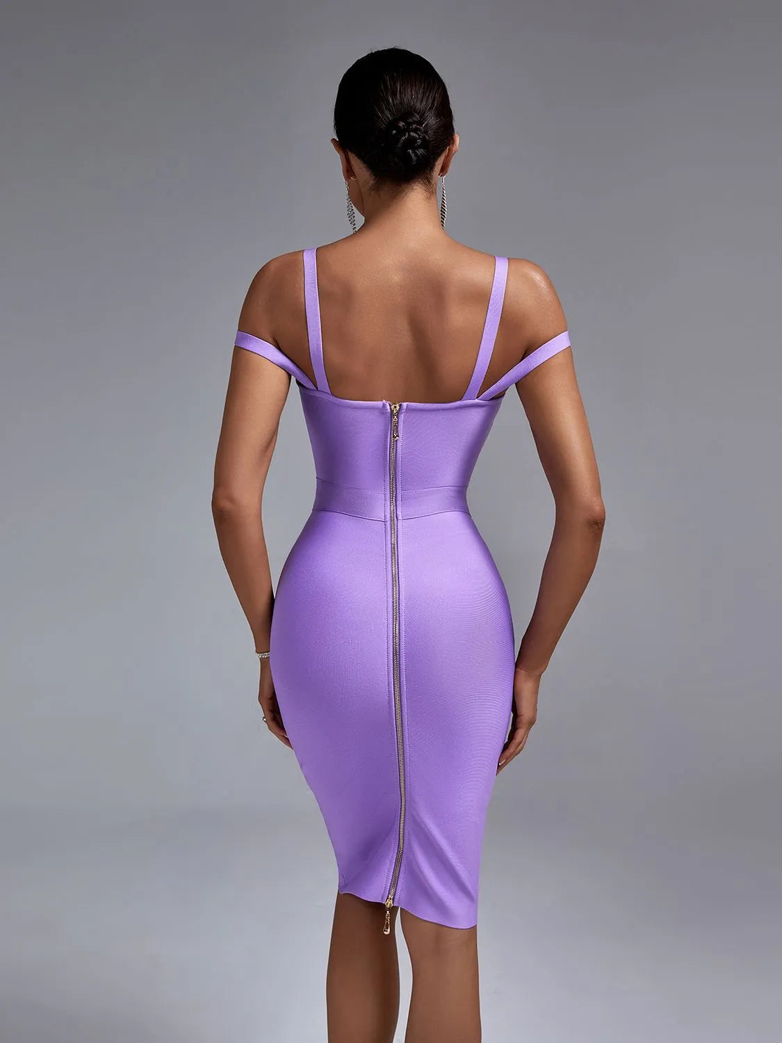Lalaine dress in purple, Back side