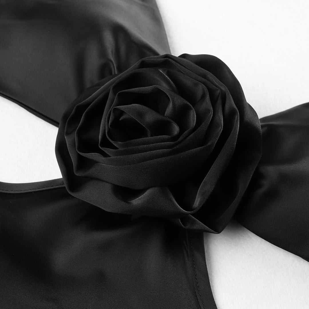 MAREN BLACK LONG DRESS