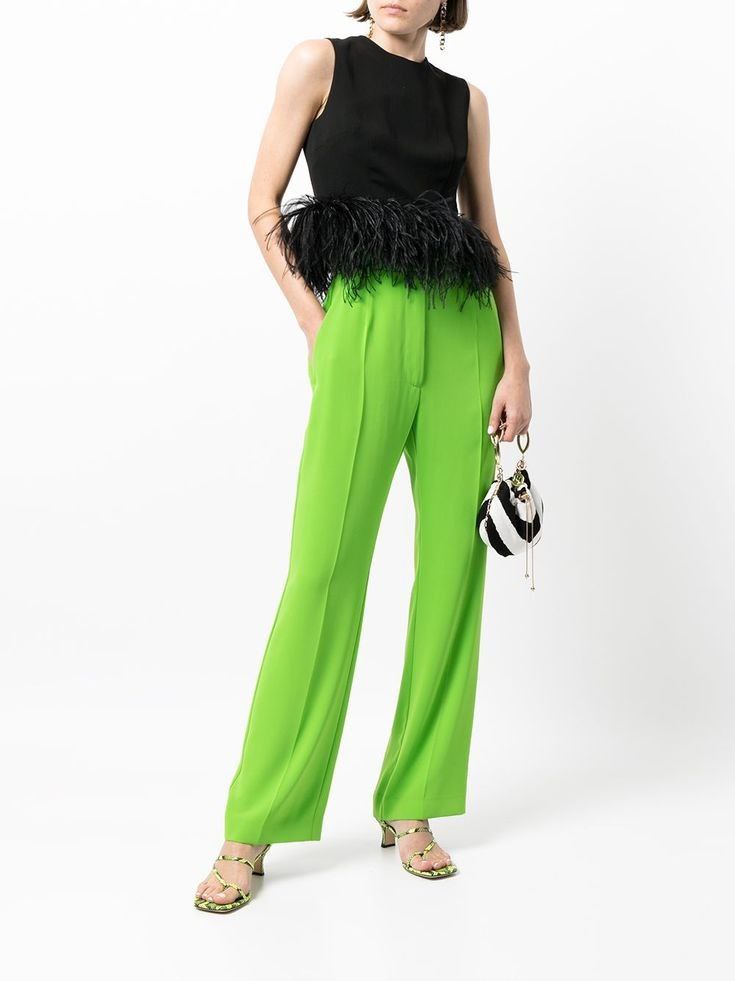 CROPPED TOP WITH FEATHERS IN BLACK - FANCY NICHE
